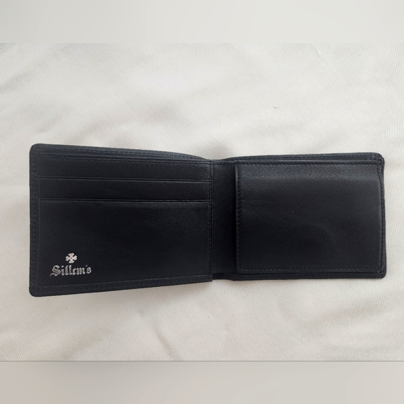 Black Leather Wallet Sillems - Picture 2 of 6